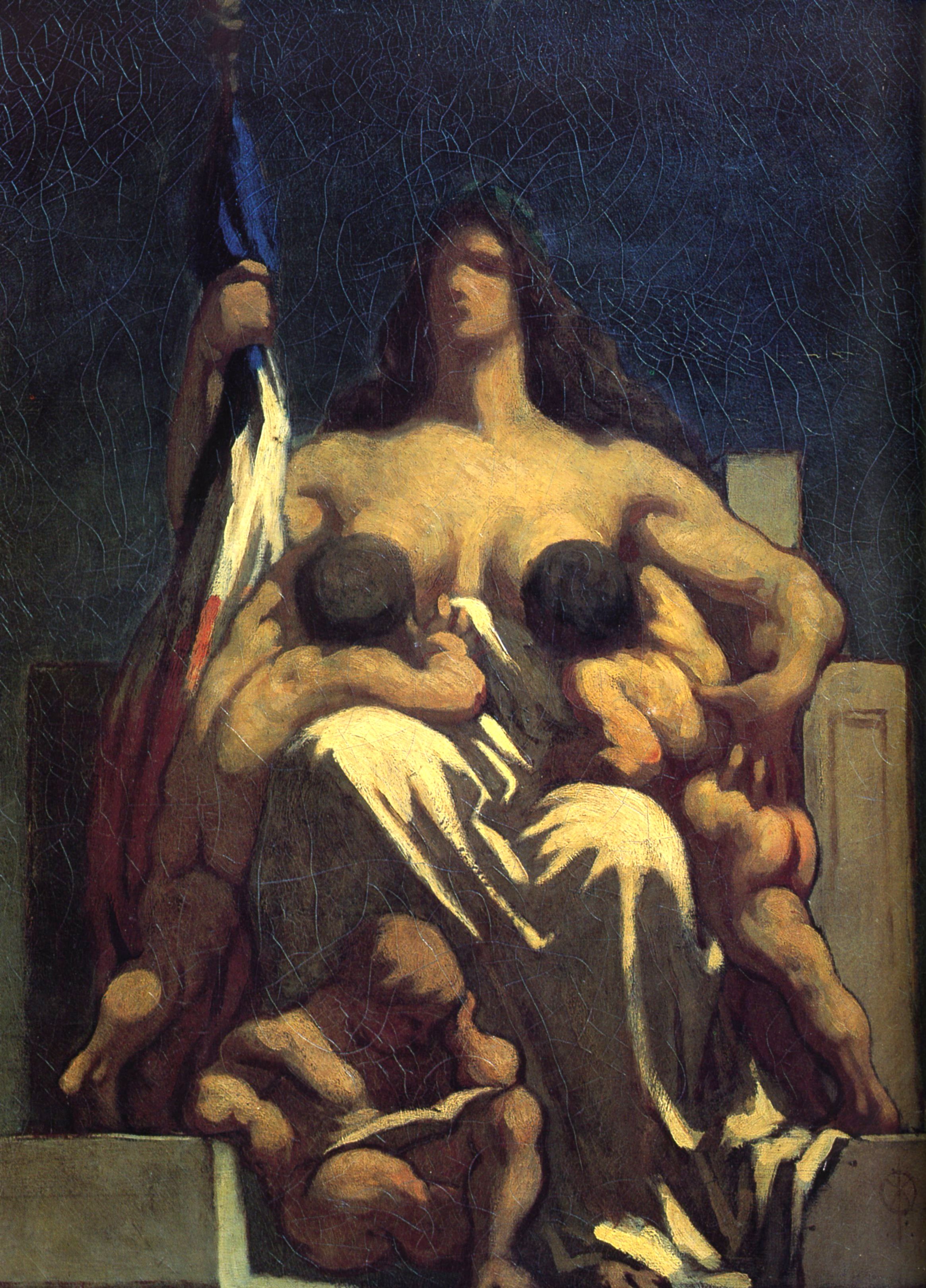 [Clio Team] 1848 Honoré Daumier La République, huile sur toile The Republic, oils on fabric
